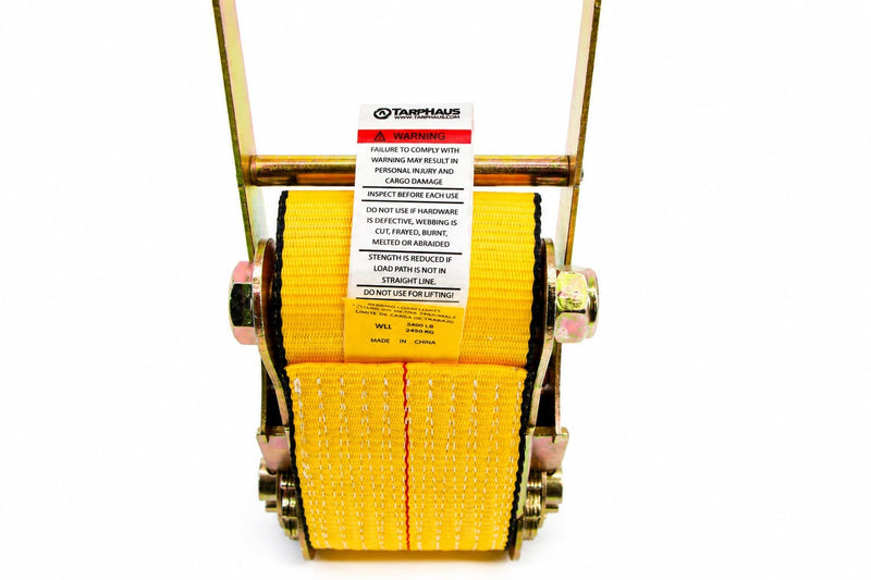 4” Ratchet ONLY with Flat Hooks - No Strap