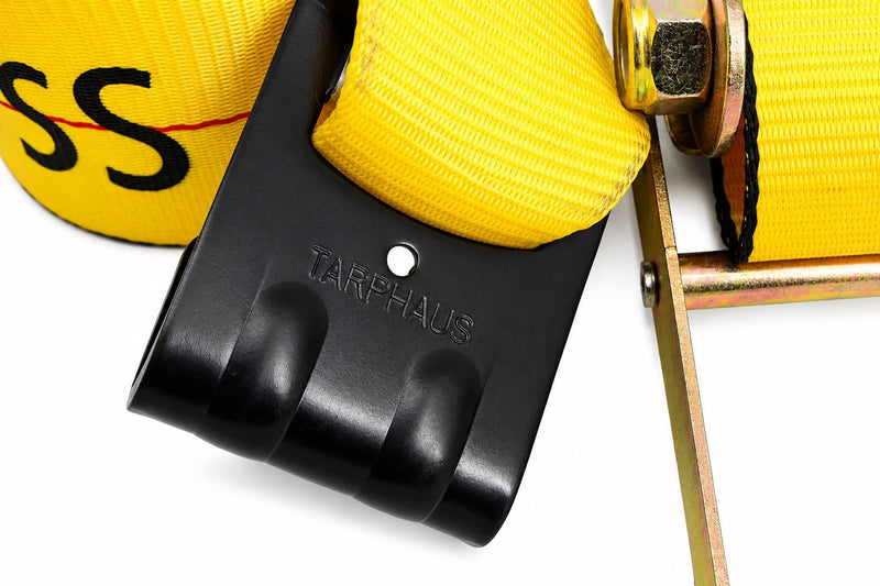 4”x30' Ratchet Strap with Flat Hooks - 5,400lbs WLL