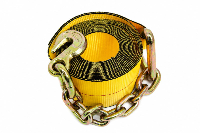 4''x40' Winch Strap with Chain Anchor