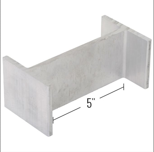 High-strength aluminum load leveler lumber clip, 6 inches wide and 1 pound in weight, designed to secure hardwood lumber in step deck trailer systems. Sold individually; three clips needed per leveler 