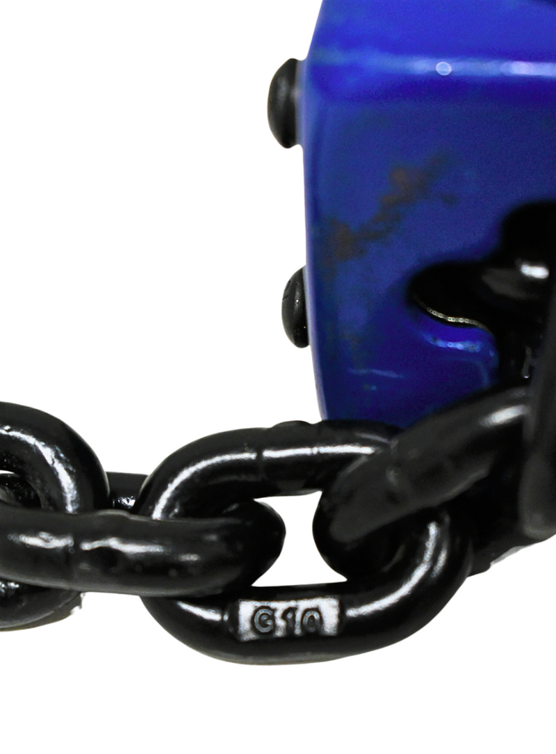 Ancra EZ Ratcheting Lever Load Binder made of heavy-duty steel with electro zinc plating, 12-inch take-up, 5,400 lbs working load limit, compatible with 5/16" G70 to 3/8" G43 chains.