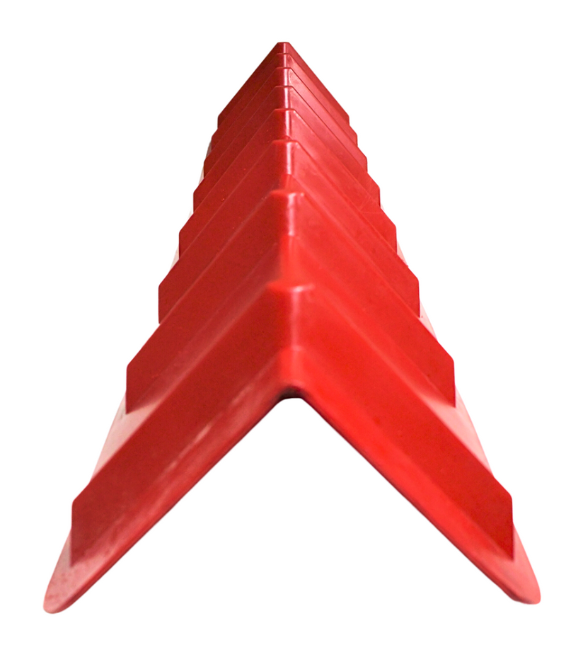 Vee-Shaped Corner Edge Protector 48” x 8” x 8” - Red