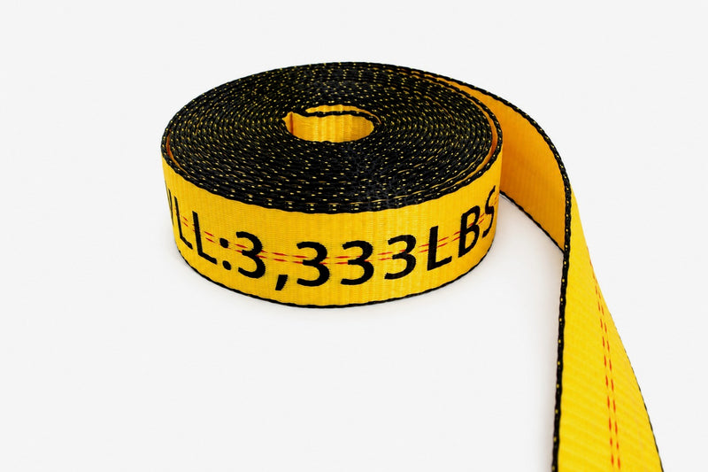 2" x 30' Ratchet Strap with Flat Hooks-Gold