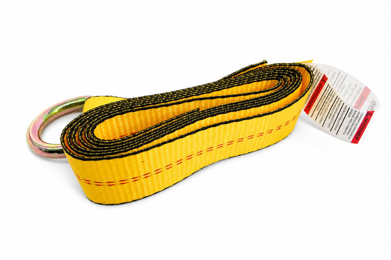 2"x12' Winch Lasso Strap w/ "O" Ring Auto Tow Tie Down Wheel Net