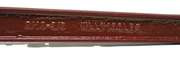 Maroon powder-coated ratchet chain binder for 5/16" - 3/8" chains, 7,100 lbs working load limit, equipped with 3/8" clevis grab hooks; compliant with DOT and NACM guidelines.