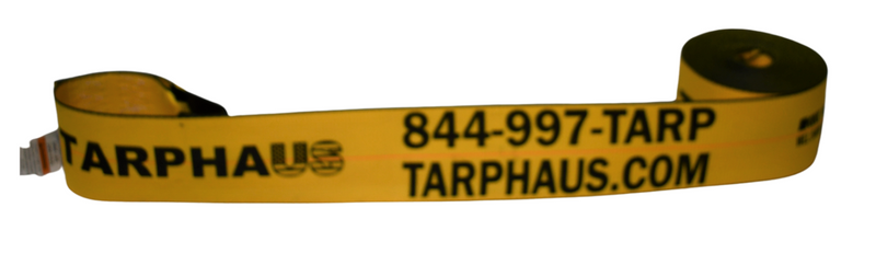 4'' x 30' Gold Winch Strap w/ Flat Hook - Kinedyne