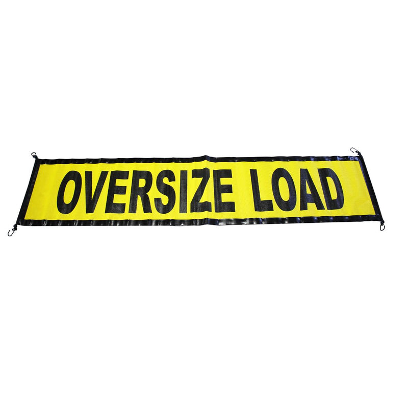 Oversize Load Banner with Bungees 18" x 84"