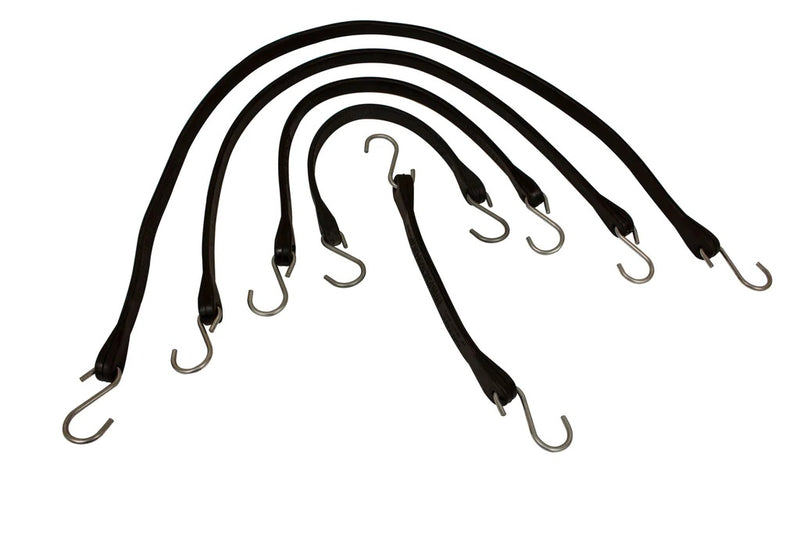 9” Tarp Bungee Strap with Crimped Hooks